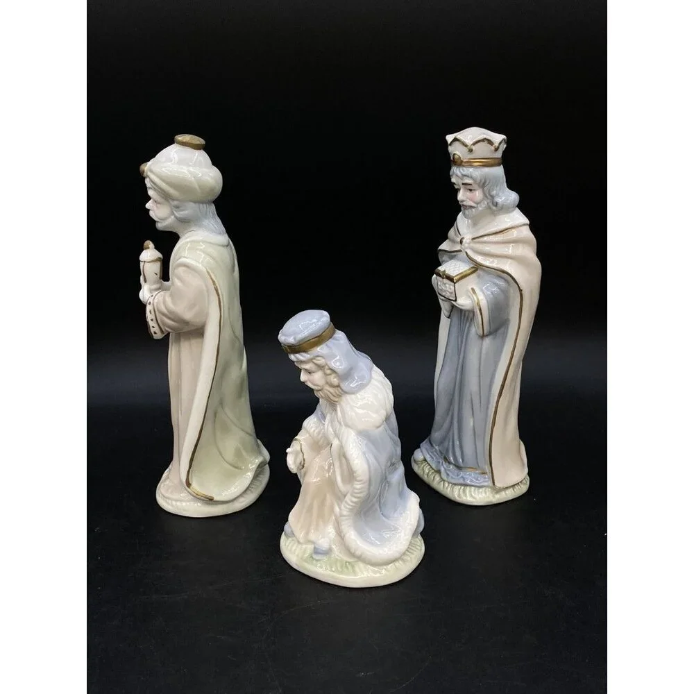 International Bazaar Pastel Nativity 3 Wise Men 9” Replacement Pieces